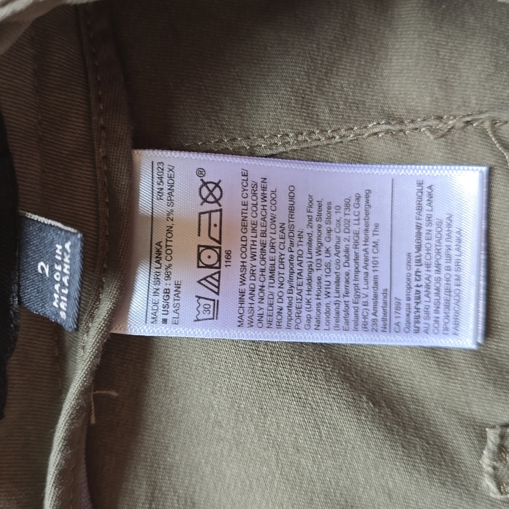 Banana Republic, Olive Green, Cargo Jogger Pants, EUC, Women's 2 - Picture 5 of 14